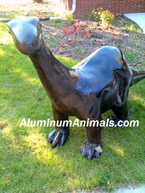 Dinosaur Yard Art, Dinosaur Garden, Largest Dinosaur, Statues For Sale, Horse Gifts, Animal Statues, Outdoor Statues, Estes Park, Scrap Metal