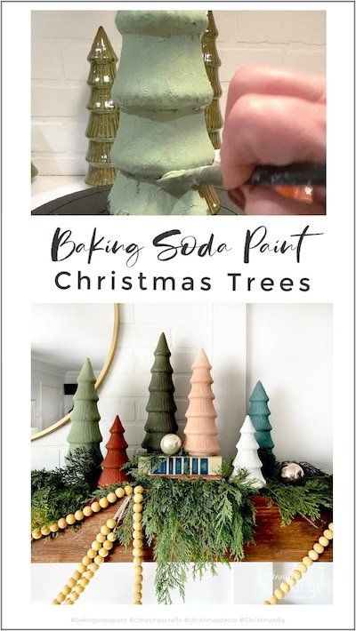 Baking Soda Paint, Paint On Ceramic, Paint Christmas, Cone Christmas Trees, Diy Ceramic, Christmas Tree Painting, Christmas Tree Wreath, Ceramic Christmas Trees, Painted Ornaments