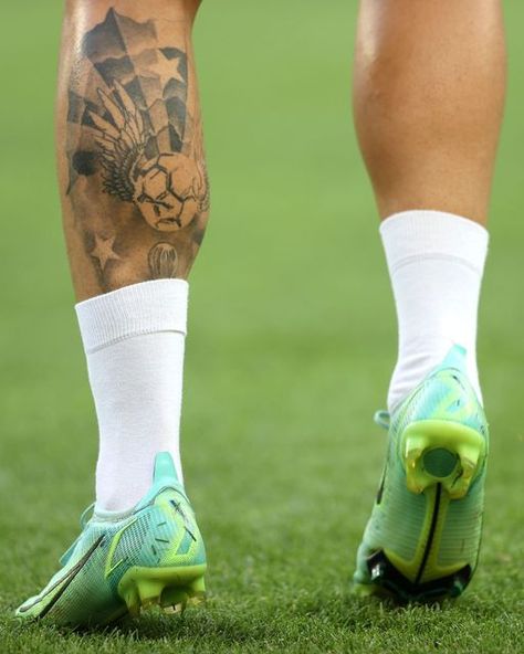 Calf Tattoo Ideas, Football Tattoo, Tattoo Design Book, Calf Tattoo, Leg Sleeve, Leg Tattoo, Leg Sleeves, Who Am I, Design Book