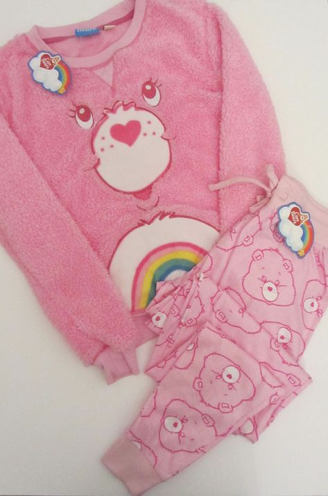 Primark Pink CARE BEARS CHEER BEAR Fluffy Jumper & Lounge Pants Pyjama Set PJ's in Clothes, Shoes & Accessories, Women's Clothing, Lingerie & Nightwear | eBay Care Bears Cheer Bear, Fluffy Jumper, Cheer Bear, Nightwear Women, Cute Pajamas, Little Outfits, Women Nightwear, Care Bear, Care Bears