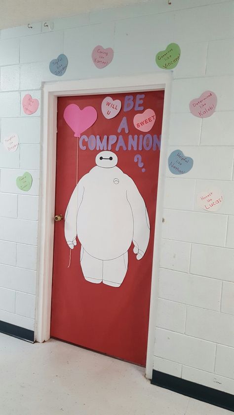 Big Hero 6 Decorations, Big Hero 6 Classroom Theme, Big Hero6, Hall Ideas, School Doors, Cute Hearts, Ra Ideas, Office Door, Door Decorations Classroom