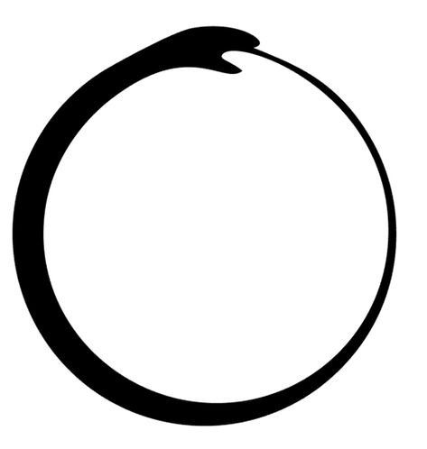 Simple minimalistic ouroboros. Simple Ouroboros Tattoo, Ouroboros Tattoo Minimalist, Ouroboros Drawing, Ouroboros Tattoo, Tattoo Line, Ballet Posters, World Wallpaper, Small Tattoo, Tattoo Idea