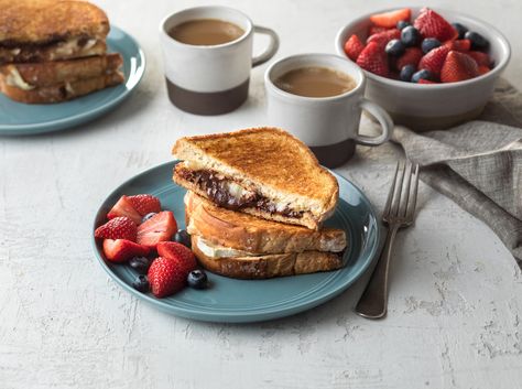 Brie Grilled Cheese, Blueberry Bread Pudding, Almond Flour Waffles, Cheese Dreams, Lemon Blueberry Bread, Blueberry Bread, Grilled Cheese Recipes, Cheese Sandwiches, Taste Of Home