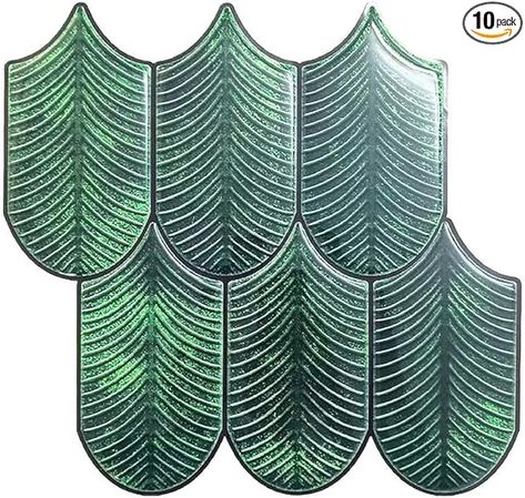 Mosaicowall Peel and Stick Backsplash - 10 Sheets of 12.2" x 11" - 3D Adhesive Stick on Tile Backsplash for Kitchen, Bathroom, Wall Tile - Amazon.com Stick On Tile Backsplash, Backsplash For Kitchen, Stick Tile Backsplash, Peel Stick Backsplash, Peel And Stick Backsplash, Stick Backsplash, Peel N Stick Backsplash, Bathroom Wall Tile, Stick On Tiles