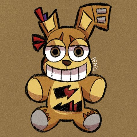 Springtrap Cute, Springtrap Plush, Springtrap Drawing, Springtrap Fanart, Withered Bonnie, Freddy Plush, Fnaf Wallpaper, Toy Bonnie, Drawing Ideas List