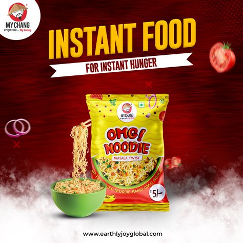 Have you been craving something tasty yet quick to eat?🤔 👉🏻Then you have the yummy option of OMG Noodie Grab it now!💯 🔗 earthlyjoyglobal.com/shop/ 🛒 Also available on Amazon & Flipkart #InstantNoodles #OMGNoodie #noodles #masalas #MasalaNoodles #HealthyNoodles #food #foodie #noodlelover #noodleslover #reels Healthy Noodles, Product Poster, Noodles Lover, Restaurant Poster, Food Logo Design, Food Logo, Instant Noodles, Logo Food, Creative Ads