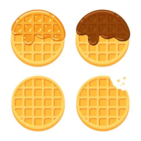 Waffles Illustration, Plain Illustration, Triangle Drawing, Tiny Tats, Baby Rats, Food Vector, Barbie Printables, Traditional Breakfast, Clay Magnets