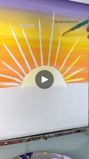 13K views · 129 reactions | [clip] How to paint a big setting sun! 🎨🌅 #acrylicpainting #paintingtips #sun #howtopaint #beginnerfriendly | Emily Seilhamer Art | Emily Seilhamer Art · Original audio Sun Painting Easy, Sun Painting, Painting Easy, Setting Sun, Painting Tips, How To Paint, Art Original, Acrylic Painting, Audio