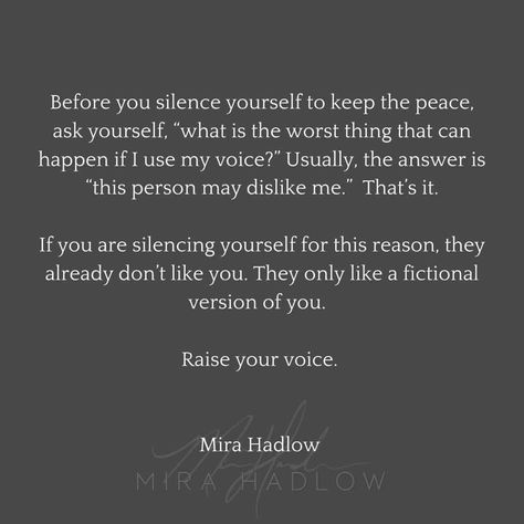 Raise Your Voice, Purpose Quotes, Keep The Peace, Peace Quotes, Truth Hurts, Strong Quotes, All Quotes, Mental And Emotional Health, Toxic Relationships