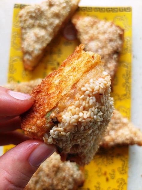 Easy Prawn Toast (Shrimp Toast) in an Airfryer Recipe on Food52, a recipe on Food52 Sesame Prawn Toast Air Fryer, Prawn Toast Recipe Airfryer, Air Fryer Shrimp Toast, Shrimp Toast Air Fryer, Air Fryer Prawn Toast, Prawn Toast Recipe, Shrimp Toast Recipe, Fry Shrimp, Airfryer Recipe