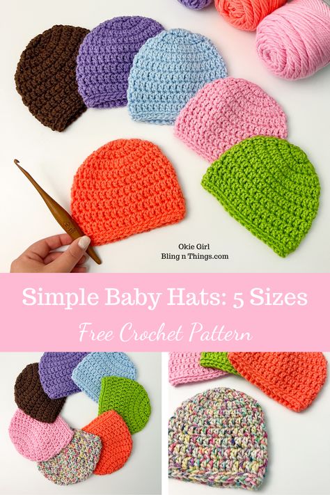 Free Crochet Baby Hat Pattern, Crochet Newborn Hat Free Pattern, Baby Hats Crochet, Newborn Crochet Hat Pattern, Cap Design Ideas, Baby Beanie Crochet Pattern, Baby Hat Crochet Pattern, Crochet Baby Hat Pattern, Crochet Preemie Hats