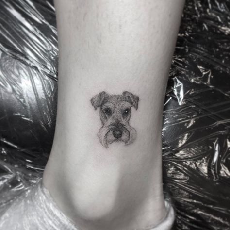 958 Likes, 26 Comments - CHRONIC INK 🇨🇦 (@chronicink) on Instagram: “Micro Dog Portrait Artist: @zeke_chronicink  Check out @chronicinkblackwork for our collection of…” Small Dog Tattoos, Zeus Tattoo, Dove Tattoos, Dog Memorial Tattoos, Pawprint Tattoo, Memorial Tattoos, Music Tattoos, Dog Tattoo, Tattoo Removal