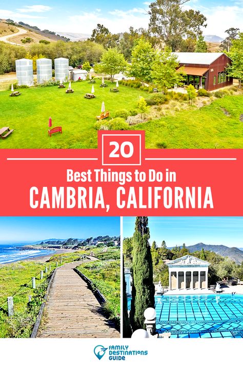 Cambria California Things To Do, Cambria California, California With Kids, Beautiful California, Hearst Castle, Family Destinations, Christmas Travel, Future Travel, Usa Travel