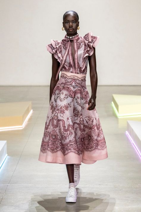 Zimmermann Resort 2025 Collection | Vogue Zimmermann Resort, Resort 2025, Silk Midi Skirt, One Piece Clothing, Resort Dresses, Lace Outfit, Marchesa, Swimwear Outfit, Elie Saab