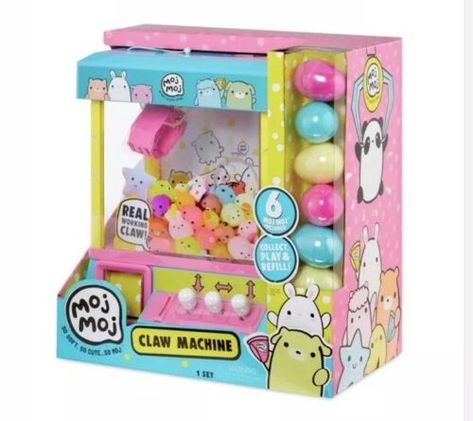 Moj-Moj-Claw-Machine-Playset-Works-With-Lights-And-Sounds Toy Claw Machine, Sparkle Tattoo, Squishy Toys, Cool Fidget Toys, Claw Machine, Xmas List, Haiwan Peliharaan, Mini Things, Lol Dolls