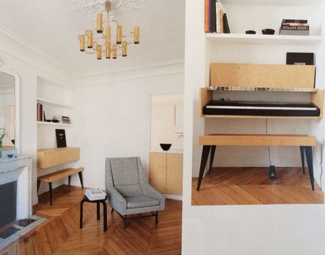 How to hide a piano Piano Small Space, Piano Cabinet, Small Room Solutions, Piano Room Decor, Piano Table, Piano Stand, University Rooms, Piano Wall, Piano Desk