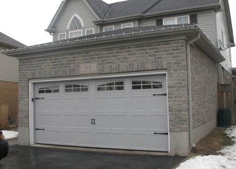 Carriage Ranch with double arch windows Haas Garage Doors, Small Garage Door, Black Garage Doors, Garage Screen Door, Aluminum Garage, Garage Door Windows, Garage Door Panels, Modern Garage Doors, Garage Door Replacement