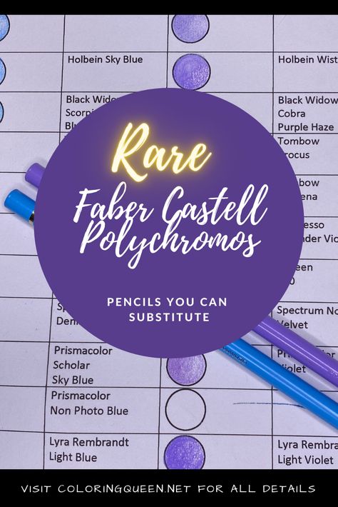 Polychromos Color Combinations, Faber Castell Polychromos, Light Violet, Art Supply, Color Pencil Art, Faber Castell, Pencil Art, Colored Pencils, Color Combinations