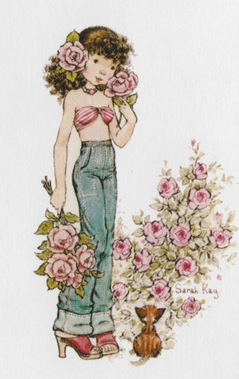 Sarah Kay Sarah Kay, A Drawing, A Girl, A Woman, Flowers