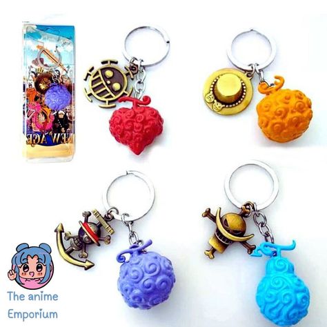 Fruit Keychains, One Piece Keychain, One Piece Merch, One Piece Cute, Fruit Keychain, Anime One Piece Luffy, Luffy Ace, Devil Fruit, Anime Keychain