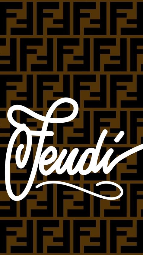 Fendi Wallpapers Iphone, Fendi Logo Art, Fendi Logo Wallpaper, Fendi Wallpapers, Fendi Aesthetic, Fendi Pattern, Iphone Screen Savers, Fendi Art, Tshirt Printing Business