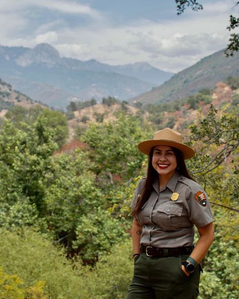 Estephany Campos Garcia on Instagram: “I spent a long time just wondering how and if I could ever be a park ranger after a 2015 visit to Sequoia and Kings Canyon NP. I camped up…” Park Ranger Aesthetic, Ranger Aesthetic, Zoo Keeper, Kings Canyon National Park, Kings Canyon, Park Ranger, Party People, National Park Service