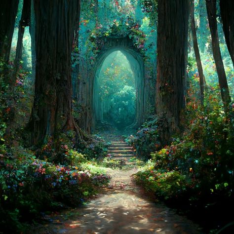 Faerie Aesthetic, Arte Peculiar, Fantasy Forest, Fantasy Setting, Fantasy Places, Fantasy Art Landscapes, Into The Woods, Fantasy Aesthetic, Magical Forest