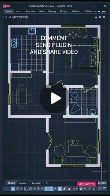 Ahmed Hosny Keshk on Instagram: "comment send plugin AutoCAD tips and tricks #autocad" Autocad Tips, Wireframe, Autocad, Tips And Tricks, On Instagram, Instagram