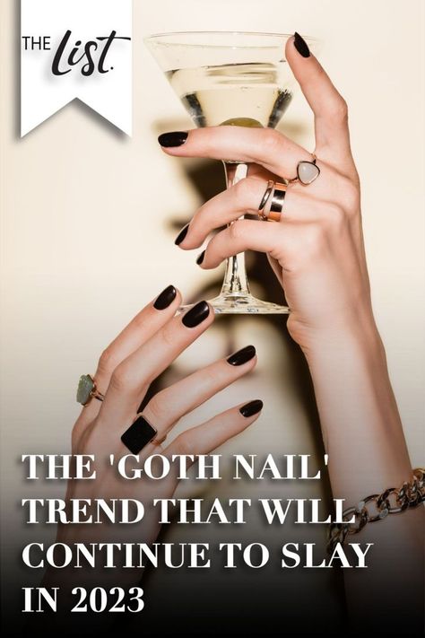 Goth Manicure, Bold Nails, Gothic Nail Art, Nail Looks, Gothic Nails, Goth Nails, Goth Look, Nails Manicure, Nail Art Hacks