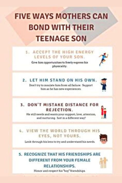 Five ways mothers can bond with their teenage son. Teenage Son, Parenting Teens, Co Parenting, High Energy, Energy Level, Parenting Tips, His Eyes, Parenting Hacks, Kids And Parenting