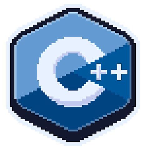 C++ Pixel Art Arduino Logo, Pixel Art Program, C Programming Language, Language Logo, Arduino Programming, 8 Bit Art, Pixel Games, Art Icon, Pinterest Logo