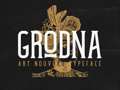 Grodna Vintage Font - Dafont Free Art Deco Font Free, Art Deco Branding, Art Nouveau Graphic Design, Art Nouveau Font, Art Deco Typography, Art Deco Fonts, Art Deco Font, Deco Font, Best Free Fonts