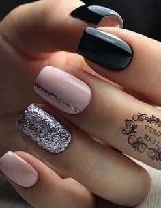 Nagellack Trends, Nails Natural, Square Nail Designs, Short Square Nails, Nail Design Inspiration, Short Square Acrylic Nails, Design Nails, Short Nail Designs, Gel Nail Designs