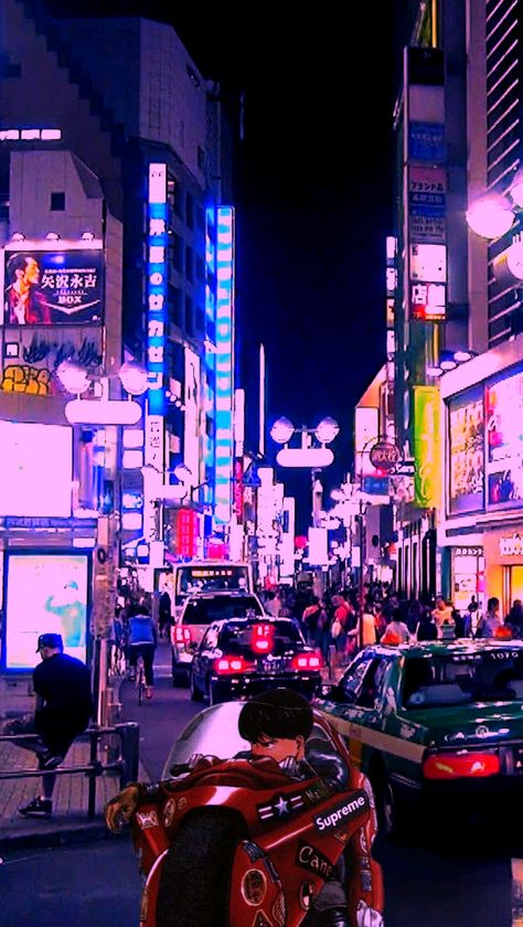 Goth Aesthetic Wallpaper, Vaporwave Cyberpunk, Amazing Hd Wallpapers, Tokyo Aesthetic, Akira Anime, Neon City, Japanese Wave, Neo Tokyo, Anime City