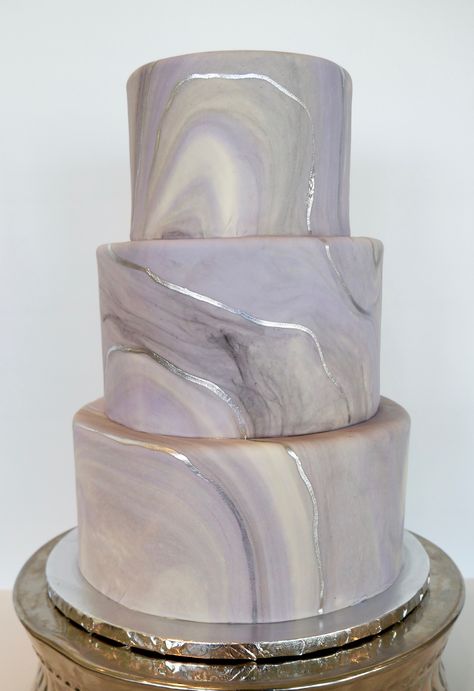 Purple And Silver Birthday Cake, Light Purple Wedding Cake, Purple And Silver Cake, Purple Silver Cake, Lavender And Gold Cake, Purple And Silver Wedding Cake, Purple Marble Cake, Purple Silver Wedding Cake, Ethereal Wedding Cake