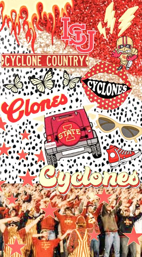 Iowa State Basketball, Stickers Background, Isu Cyclones, Pepsi Vintage, Mural Stickers, Ames Iowa, University Dorms, Collage Mural, Iowa State University