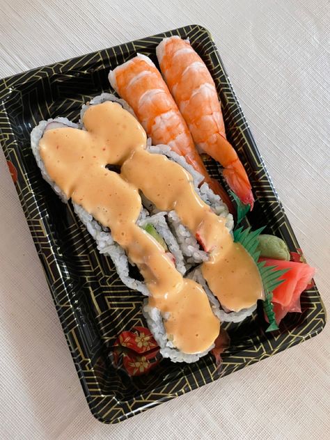 Spicy Shrimp Sushi, Spicy Sushi, Spicy Crab Roll, Shrimp Sushi, Crab Rolls, Spicy Crab, California Roll, Spicy Mayo, Spicy Shrimp