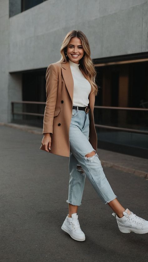 Discover the latest trends for women's fall outfits that are casual yet stylish perfect for autumn fashion This blog post features a variety of A u t u m n f a s h i o n S i z e S t r e e t s t y l e S i m p l e V e s t s f o r S w e a t e r v e s t s B u s i n e s s 5 0 W o r k W e e k e n d s t y l e O f f i c e 2 0 2 4 and other stylish ideas for women aged 40 and beyond Stay on-trend this season with our curated selection of outfit inspiration Semi Casual Fall Outfits For Women, Dressy Casual Jeans Outfit, Business Casual Jeans Outfits For Women, Fall Outfits Dressy Casual, Autumn Curvy Outfits, Autumn Business Casual Outfits, Womens Fall Outfit Ideas, Autumn Outfits Plus Size, Outfit Semi Formal