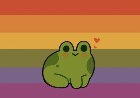 Frog Widget, Drawing Frogs, Frog Pfp, Pride Frog, Frog Wallpaper, Cute Desktop Wallpaper, Frog Art, Green Frog, Dark Art Illustrations