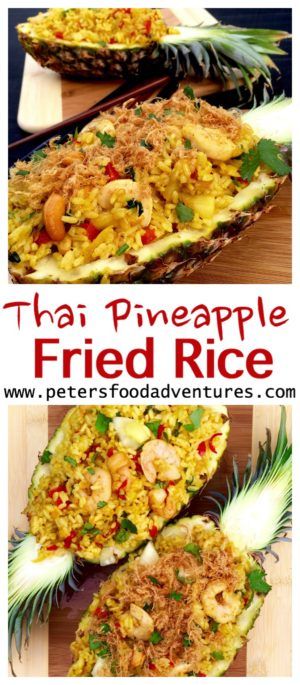 Fried Rice With Shrimp, Thai Pineapple Fried Rice, Pineapple Fried Rice Recipe, Rice With Shrimp, Pineapple Rice, Pineapple Fried Rice, Thai Dishes, Nasi Goreng, Fried Rice Recipe