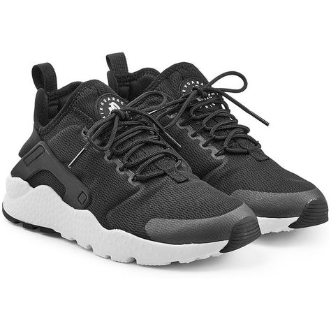 Nike Air Huarache Ultra Sneakers (155 CAD) ❤ liked on Polyvore featuring shoes, sneakers, black, slip on trainers, black trainers, pull on sneakers, nike shoes and nike Sneakers Nike Black, Nike Air Huarache Ultra, Colored Sneakers, Nike Footwear, Black Lace Up Shoes, Shoes Sneakers Black, Trainers Nike, Black Slip On Sneakers, Slipon Shoes