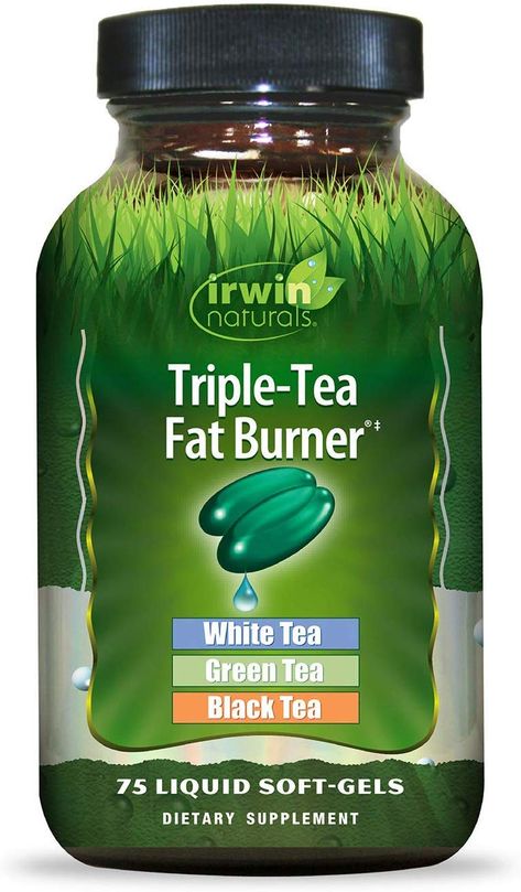 AmazonSmile: Irwin Naturals Triple-Tea Fat Burner - White, Green & Black Tea - Antioxidant Rich Metabolism Booster - 75 Liquid Softgels: Home & Kitchen Fat Burning Tea, Natural Fat Burners, Burnt Coffee, Brother Birthday Quotes, Metabolism Booster, Healthy Joints, Dating Tips For Women, Fat Burner, Boost Your Metabolism