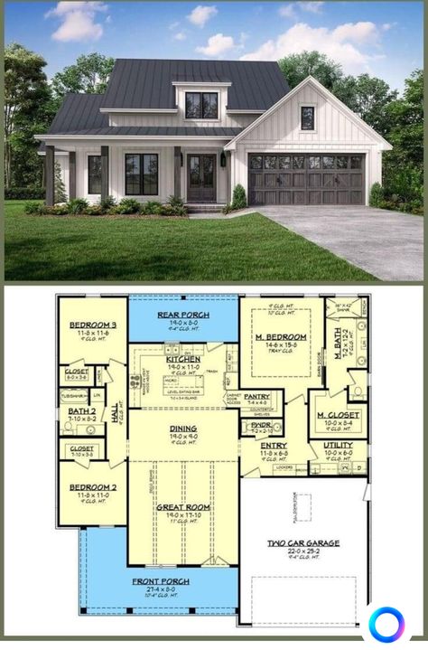 Porch Floor Plan, American House Design, Cozy Aesthetics, Porch Floor, Modern Farmhouse Living, Open Concept Layout, American House, Porch Flooring, Cozy Outdoor