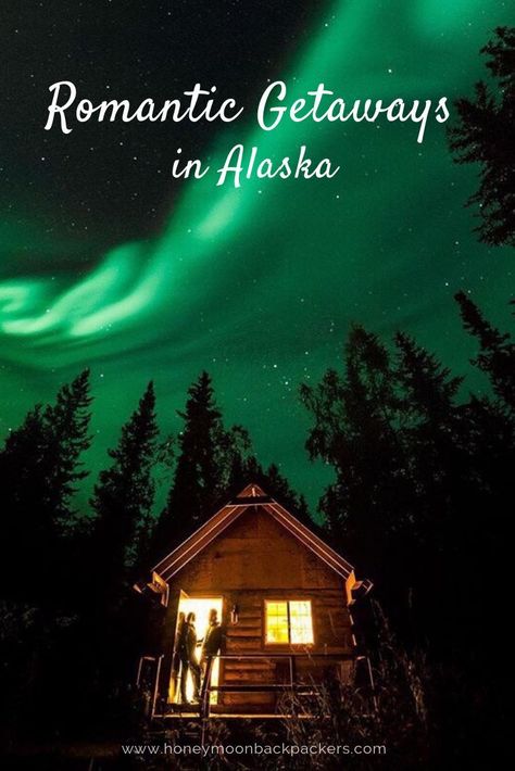 Planning your romantic getaways in Alaska? This is a dream honeymoon destination! Enjoy the northern lights on your Alaska honeymoon. Alaska Honeymoon, Honeymoon Cruise, Alaska Vacation, Romantic Honeymoon Destinations, Dream Honeymoon, Romantic Weekend Getaways, Honeymoon Planning, Romantic Travel Destinations, Best Honeymoon