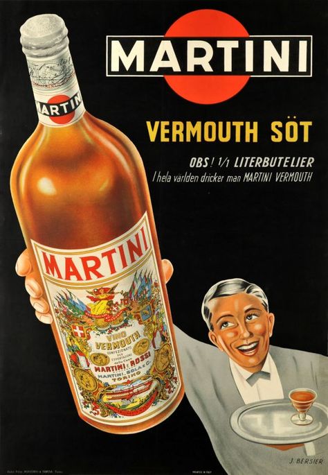 1948 Vermouth Martini Rosso, vintage advert poster Martini Poster, Vintage Italian Posters, Old Posters, Bathroom Wall Stickers, Italian Posters, Vintage Advertising Posters, Simple Poster, Retro Advertising, Retro Ads