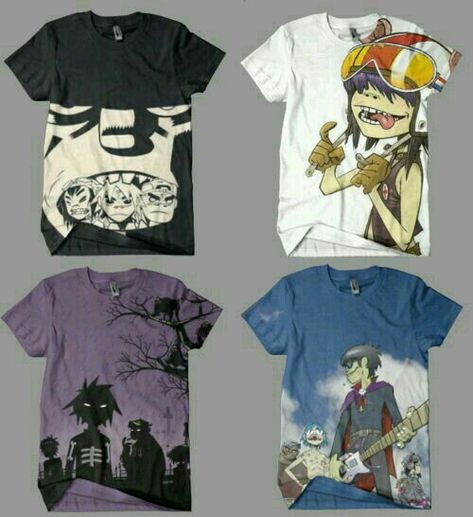 2d Outfits Gorillaz, Gorillaz Outfits Ideas, Gorillaz Inspired Outfits, Gorillaz Outfits, Gorillaz Merch, Gorillaz Shirt, Silly Clothes, Swaggy Outfits, Gorillaz