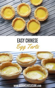 Chinese Egg Tarts, Chinese Egg Custard Tart Recipe, Egg Tarts Recipe, Chinese Egg Tart Recipe, Portuguese Tart, Chinese Egg Tart, Chinese Deserts, Sweet Egg, Chinese Dim Sum