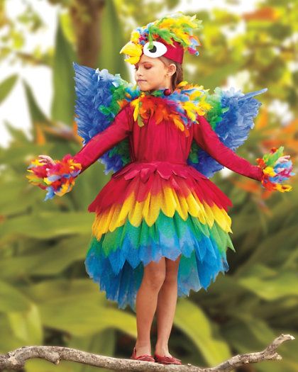 Diy Fantasia, Parrot Dress, Parrot Costume, Carnival Ideas, Costume Carnaval, Bird Costume, Chasing Fireflies, Animal Costumes, Clown Costume