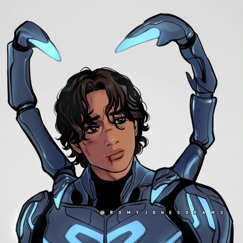 I watched Blue Beetle with my family, and we loved it. Go watch it 💖 . . . . #bluebeetle #jaimereyes #xolomariduena #dccomics #dc… | Instagram Blue Beetle Young Justice, Jamie Reyes, Blue Beetle Movie, Beetle Drawing, Jaime Reyes, Xolo Maridueña, Miguel Diaz, Blue Beetle, Dc Art