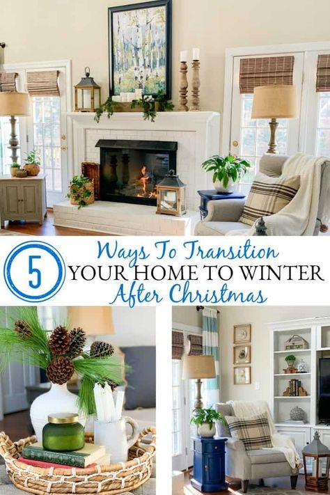 5 ways to transition your home to winter decor after Christmas. #winterdecorideas #winterdecorafterchristmas #winterdecorcozy #winterdecornonchristmas January Decor After Christmas, After Christmas Winter Decor, Decorating After Christmas, Winter Decor Ideas For The Home, After Christmas Decor, Decor After Christmas, January Decor, Snow Travel, Home Decor Winter